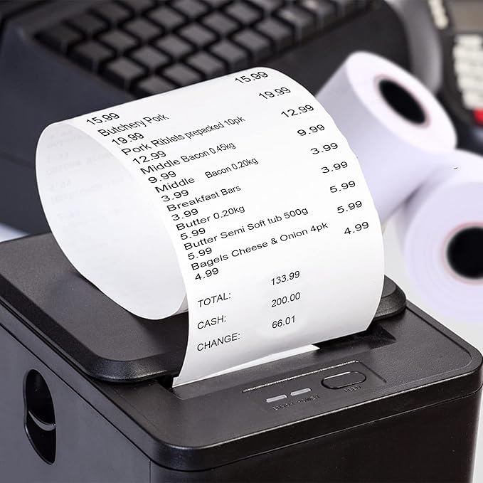 RyhamPaper 150 Rolls Thermal Receipt Paper, Thermal Paper 2 1/4" x 50' Pos - Image 5