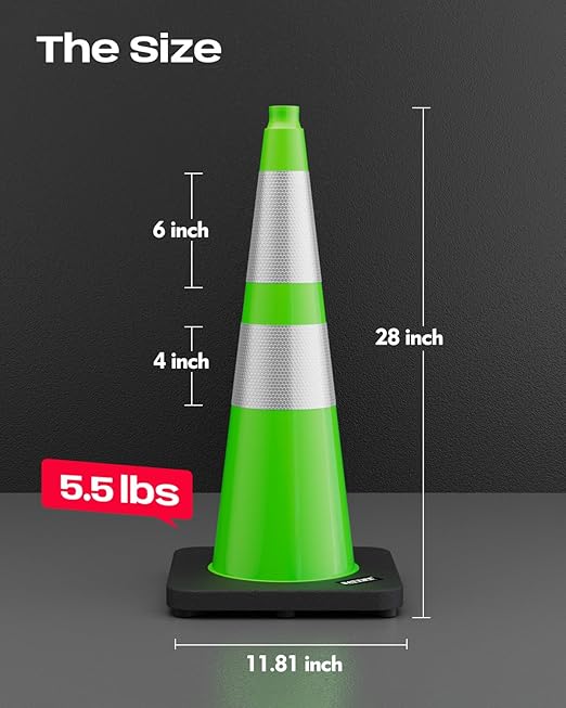 BATTIFE 28 Inch Traffic Cones - Image 6