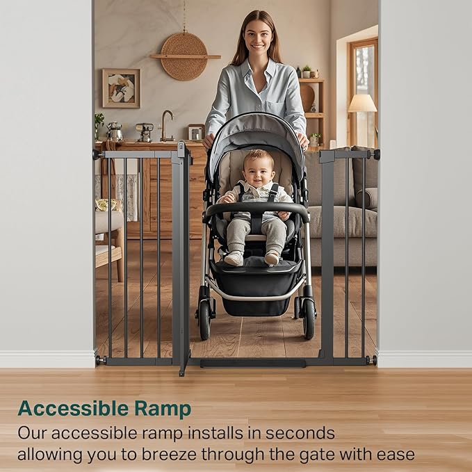 Cumbor 36" Extra Tall Baby Gate - Image 9