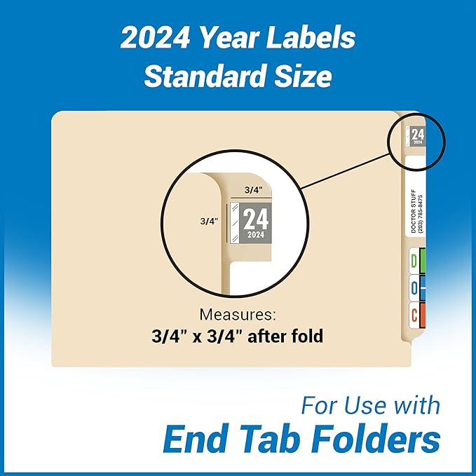 2024 Year Labels, Doctor Stuff 2024 Chart Stickers, Tabbies 11700 Style - Image 4
