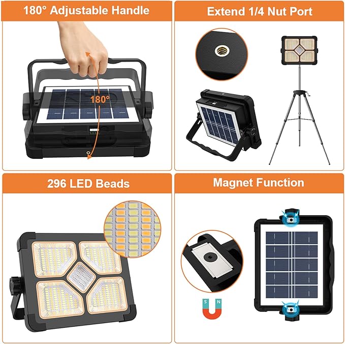 ERAY 120W Portable LED Work Light - Image 5