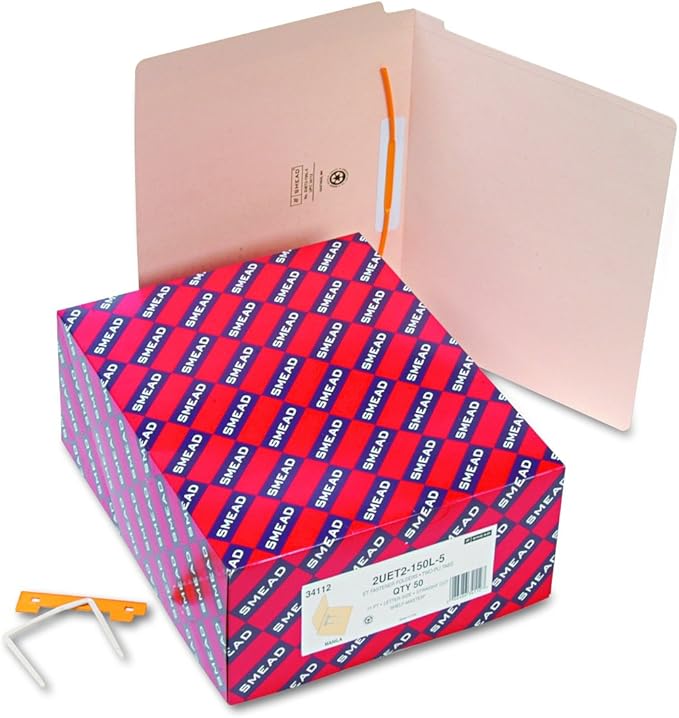 Smead End Tab Fastener File Folder, Shelf-Master® Reinforced Straight-Cut Tab - Image 2