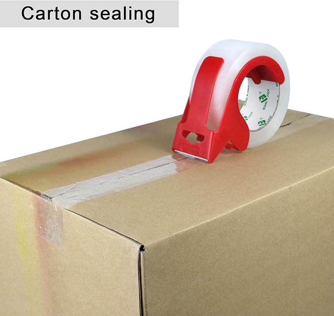 BOMEI PACK Silent Packing Tape, 2.4Mil x 1.88” x 110yds, Heavy Duty Clear - Image 4