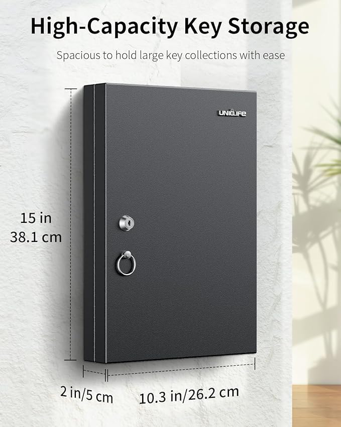 Uniclife 32 Position Key Lock Box, Wall Mount Key Box, Car Key Organizer - Image 2
