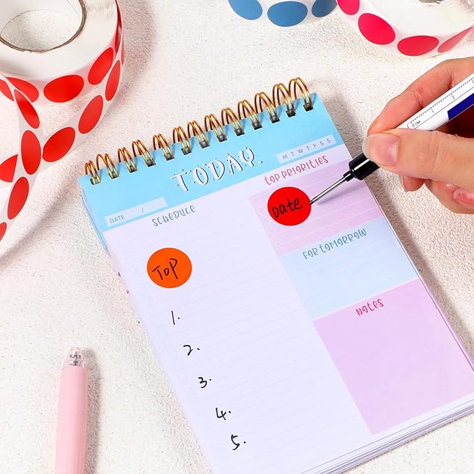 10000 Pcs 3/4 in Round Color Coding Labels Stickers Roll, Adhesive Assorted - Image 4