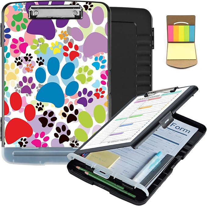 Clipboard with Storage, Clip Boards 8.5X11 with Storage & Pen Holder, Heavy by Unknown