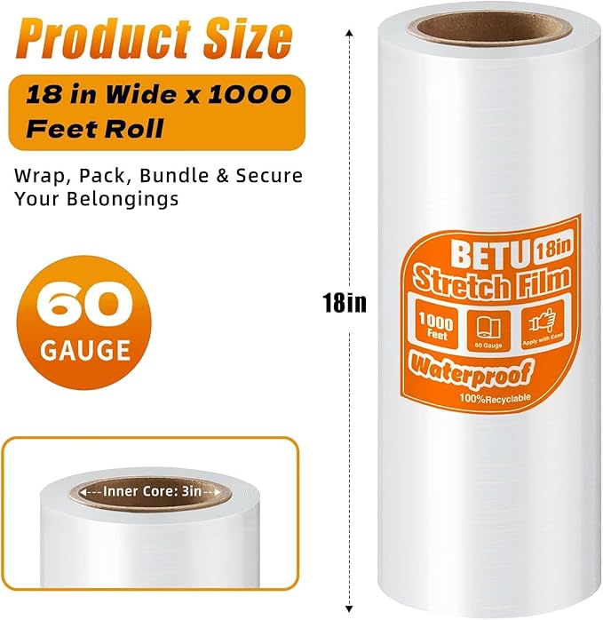 18 inch Stretch Film Shrink Wrap - Image 2