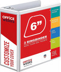 3 Ring Binders, 6 Inch D Ring Heavy Duty Large Binder by Unknown