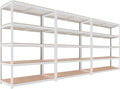 HOMEDANT House 5 Tier Laminated Metal Shelving Unit Adjustable Storage Utility by TheBestOrganizingSolution