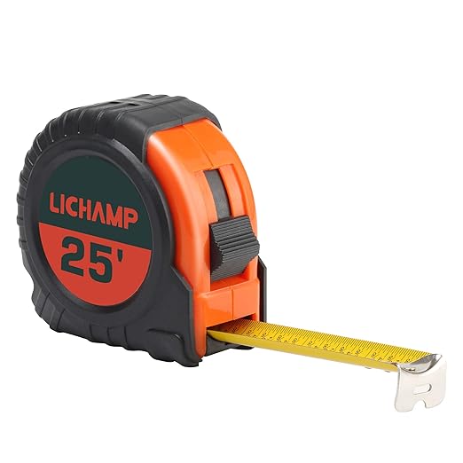 LICHAMP Tape Measure 25 ft, 6 Pack Bulk Easy Read Measuring Tape Retractable - Image 2