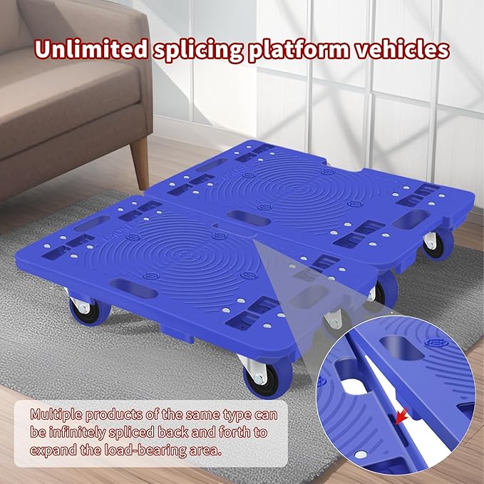 Furniture Dolly, Furniture Movers Dollies Heavy Duty, Large Moving Dolly Cart - Image 3