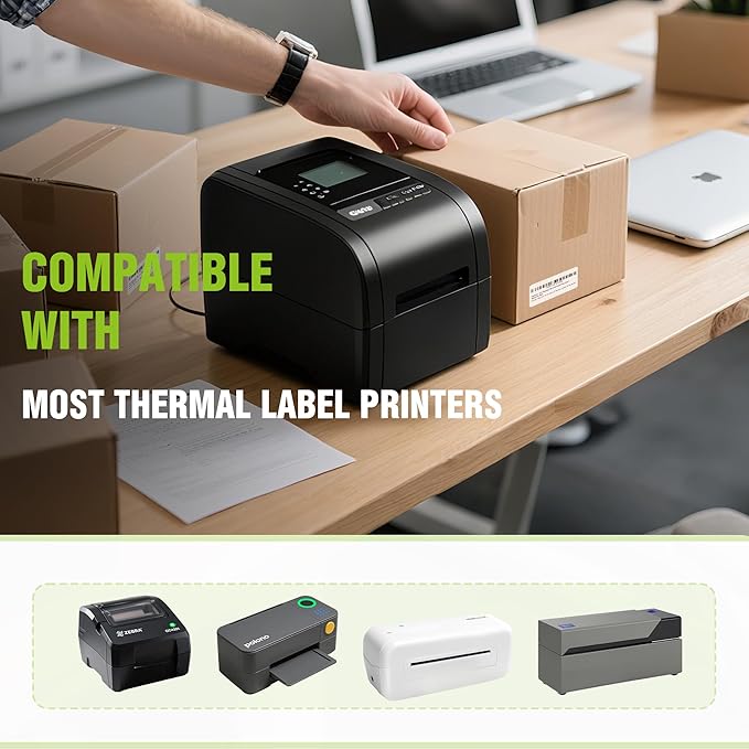 2.25"x 1.25" Direct Thermal Labels-Perforated Barcodes, Shipping Label Paper - Image 6