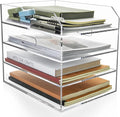 4 Tier Paper Organizer Letter Tray by AIMOLLYACRYLICSTORAGE