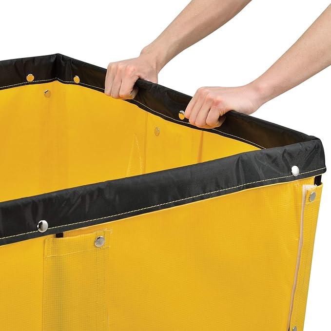 Global Industrial 12 Bushel, Unassembled, Rolling Laundry Cart, Commercial - Image 9