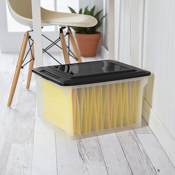 Sterilite File Box, Stackable Storage Bin - Image 4