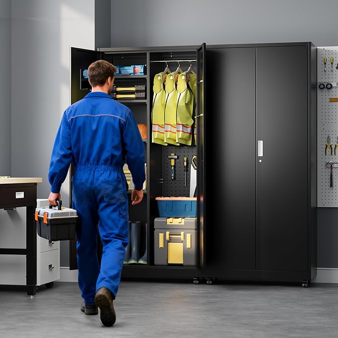 Synorla Metal Storage Cabinet - Image 2