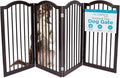INTERNET'S BEST Arched Top Dog Gate | 4 Panel, and Porch | Portable, Extra Wide by BIRDROCKHOME