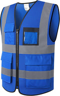 Hi Vis Reflective Safety Vest for Men Women Mesh High Visibility Vest by Ekkosafety