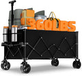 Favoyard Extra Large Collapsible Wagon Carts Foldable 220L & 360LBS Folding by OutdoorFurnitureAccessories