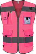TCCFCCT Mesh Reflective Vest 9 Pockets High Visibility Safety Vest by TCCFCCTPROFESSIONALSAFETYSOLUTIONS