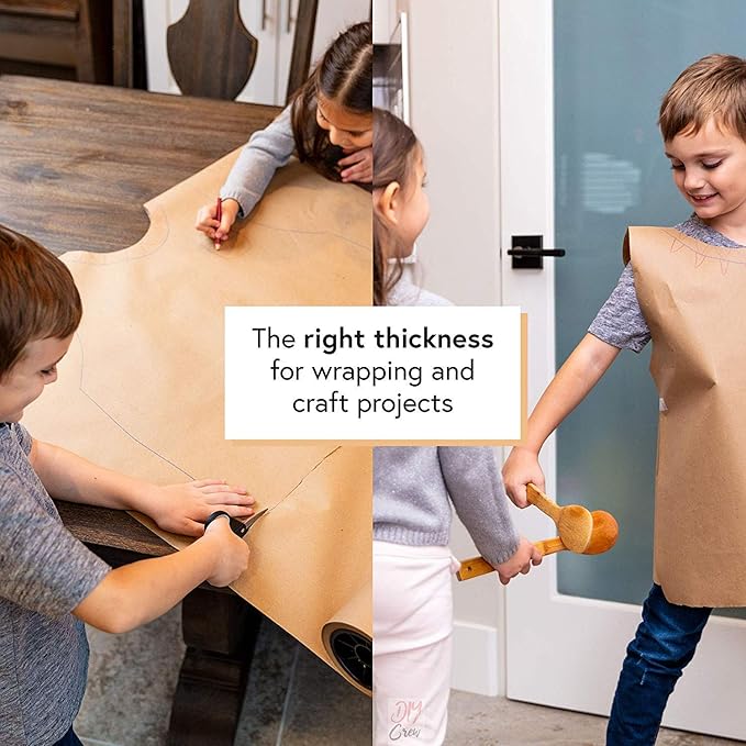 DIY CREW Brown Kraft Paper Roll - Image 4