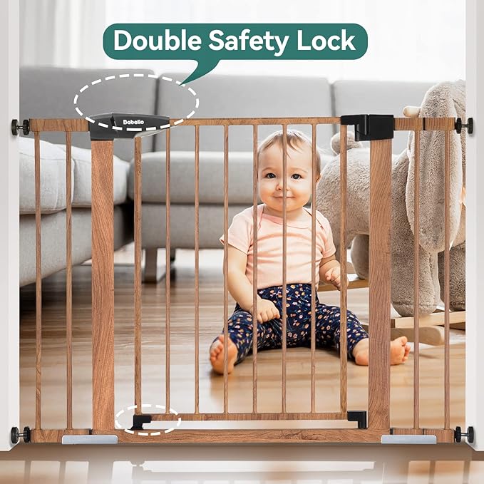 Mom's Choice Award Winner-BABELIO 26-40" Metal Baby Gate - Image 6