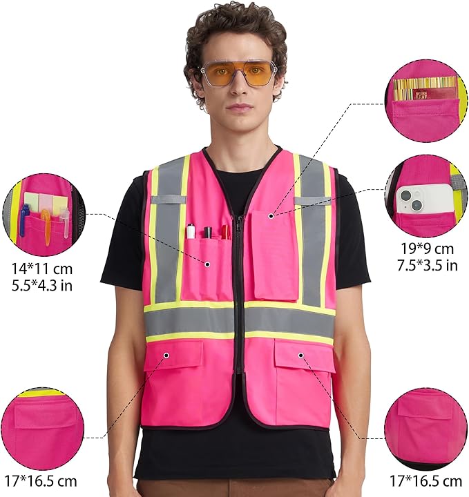 A-KSAFETY Custom High Visibility Reflective Safety Vest - Image 3