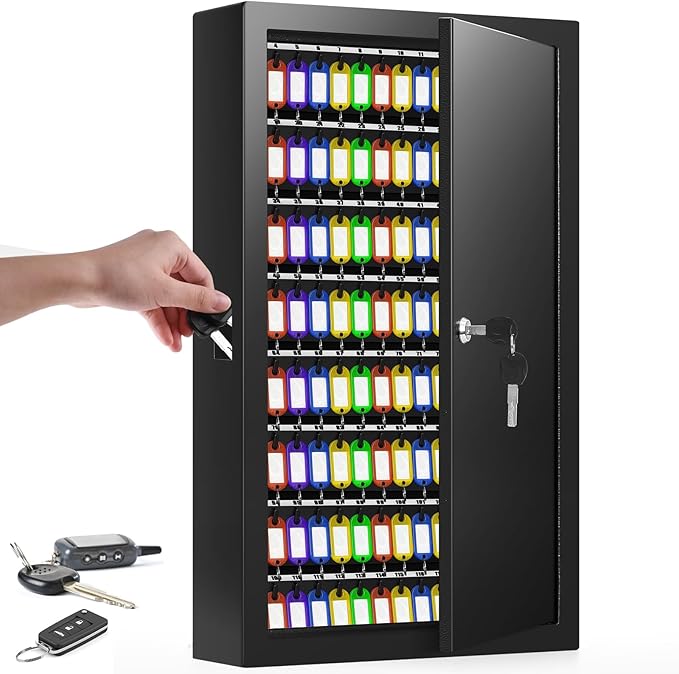 200 Keys Key Cabinet, Anti-Theft Key Lock Box - Image 9