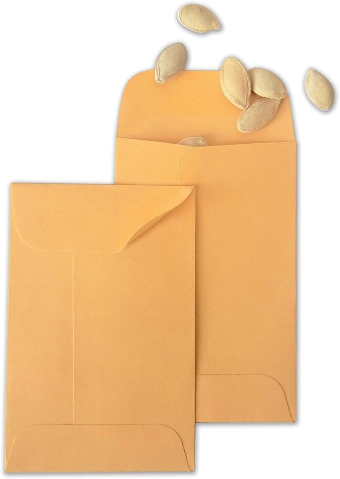 200PCS #7 Coin Envelopes 3.5x6.5 inches Brown Kraft Envelopes Classic Small - Image 5