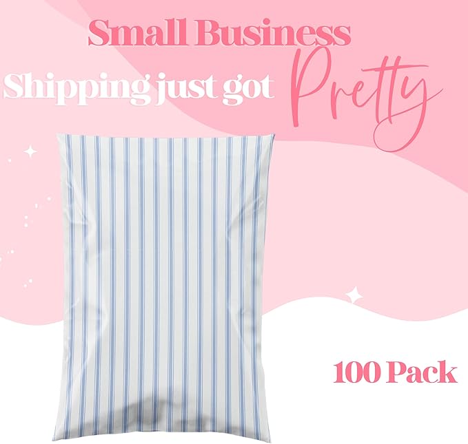 14.5x19 Designer Poly Mailer 100 Pack Heavy Duty Waterproof Self Seal Shipping - Image 3