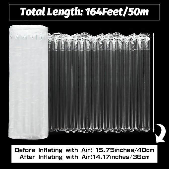 15.75 Inch x 164 Feet Bubble Cushioning Wrap Roll, Large Bubble Air Bubbles - Image 2