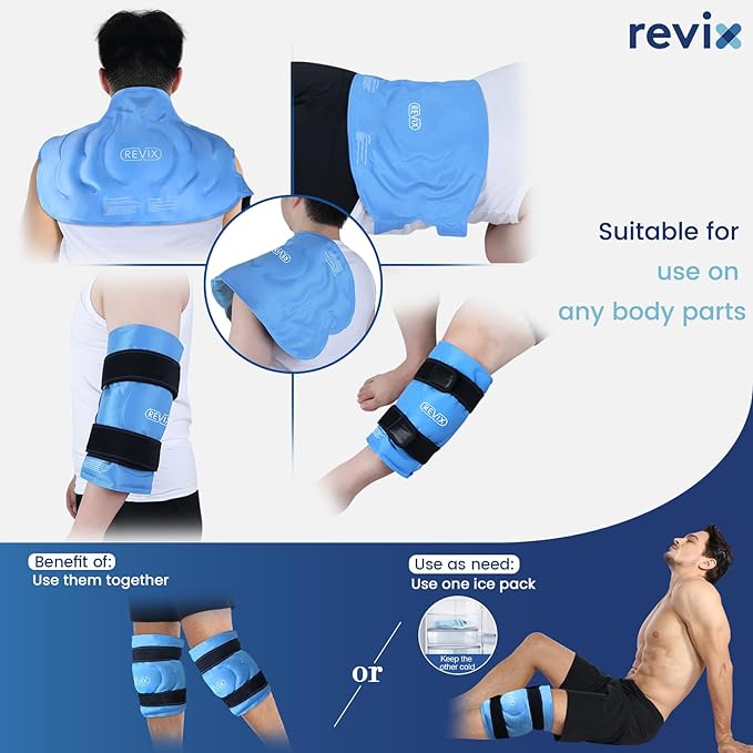 REVIX 20" Extra Large Ice Pack for Knee, Reusable Gel ice Packs to Reduce - Image 6