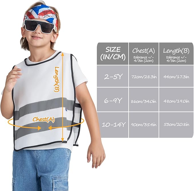A-SAFETY Kids High Vis Reflective construction Safety vest customized LOGO - Image 5
