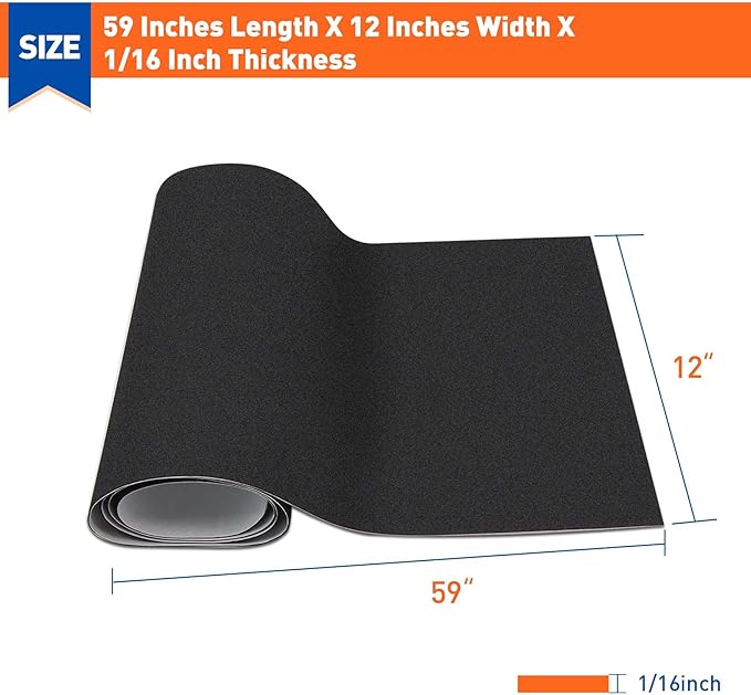 MAGZO Backed Adhesive Foam Padding 1/16" Thick x 12" W x 59" L, Closed Cell - Image 2