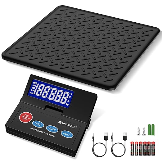 440lb Postal Scale, 10g Accuracy Digital Shipping Scale by UNIWEIGH