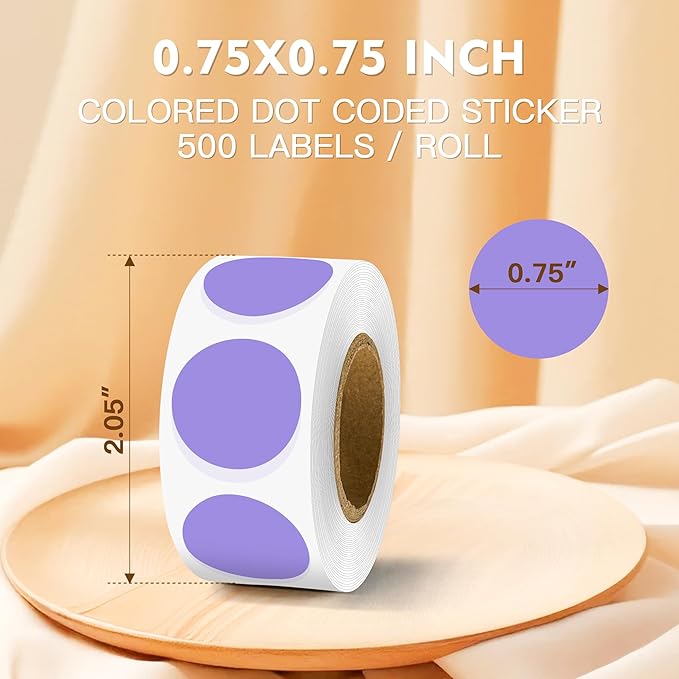 PARLAIM 3/4 Inch Color Coding Label Stickers - Image 2