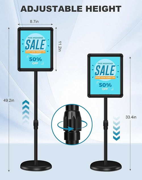 2 Pack Sign Holder Stand 8.5x11 inch - Image 2