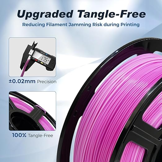 FLASHFORGE Rapid PLA Filament 1.75mm Pink White Gradient, 500mm/s High Speed - Image 5