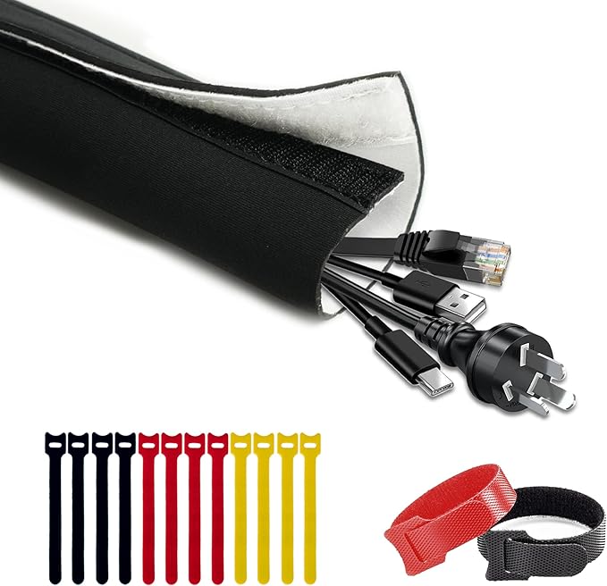 Neoprene Cable Management Sleeve 10ft by CableGeeker