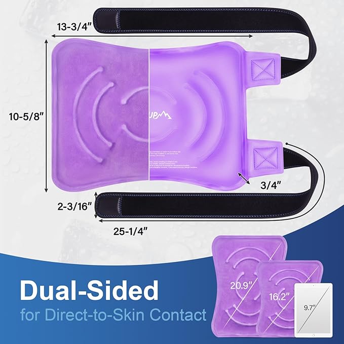 APEXUP Ice Pack for Knee Pain Relief, Large Reusable Wrap After Surgery - Image 4