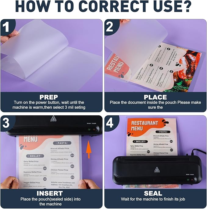 CAREGY Thermal Laminating Pouches, 330 Pack Laminating Sheets, 3 Mil, 9 x 11.5 - Image 8