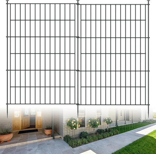 10 Panels Garden Fence Dog Fence Outdoor by richmen