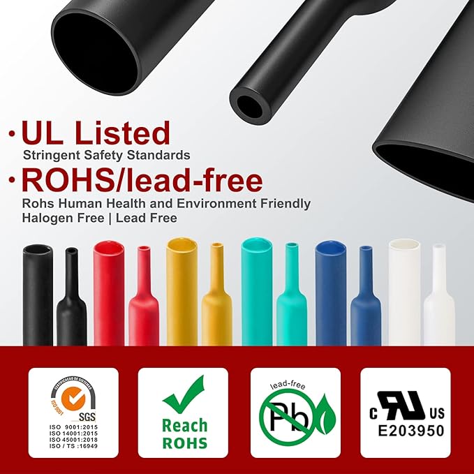 Chanzon 3:1 Ratio - 80ft Roll - Heat Shrink Tubing 2" - Marine Grade Waterproof - Image 2