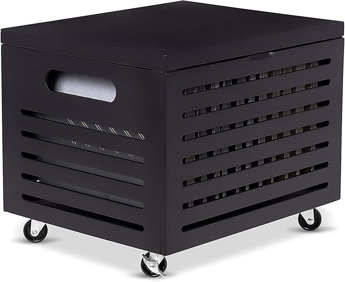 BIRDROCK HOME Bamboo Rolling File Storage Organizer Box - Image 9