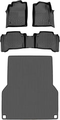 SMARTLINER Floor Mats 2 Rows and Truck Bed Liner Set by SMARTLINER-USA