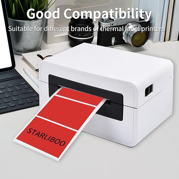 STARLIBOO 3x2 inch Color Direct Thermal Label Stickers - Image 3
