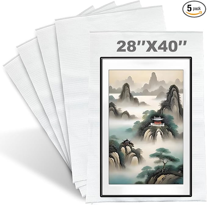 5 Pack 28x40in Cushion Foam Pouches Moving Packaging Supplies Shockproof by High-PQ