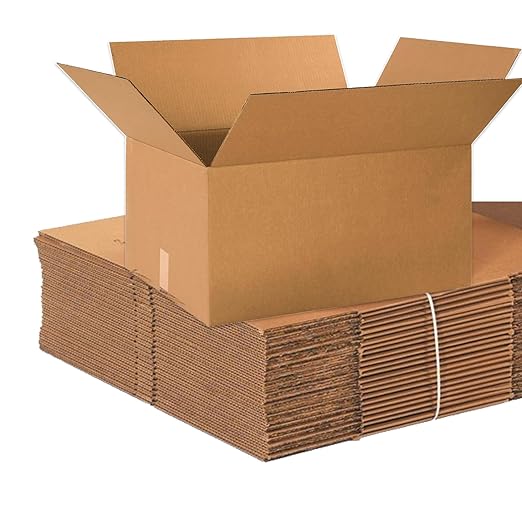 Box USA Shipping Boxes 24"L x 18"W x 12"H 15-Pack Large Single Walled by BOXUSA