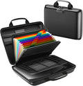 Fireproof Document Box, Hard Case Fireproof File Organizer by Unknown
