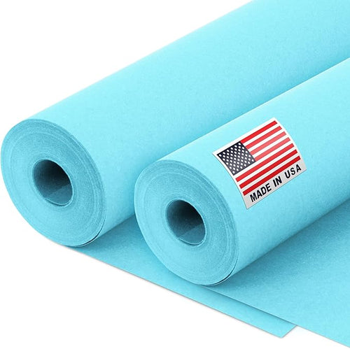 12" x 1200" Light Blue Kraft Paper Roll by Paclord